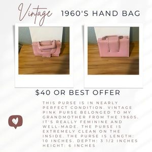 Vintage 1960's purse- sale!!